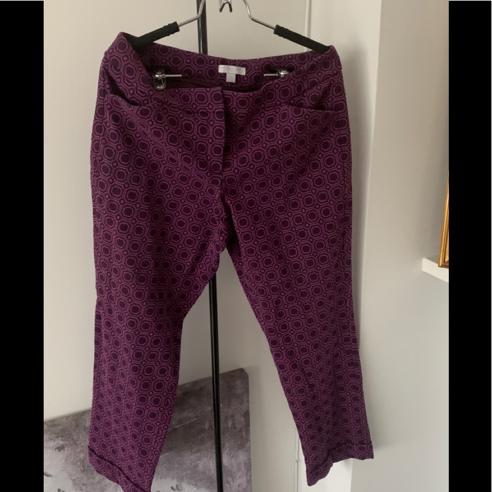 New York and Company geometrical print crop pants